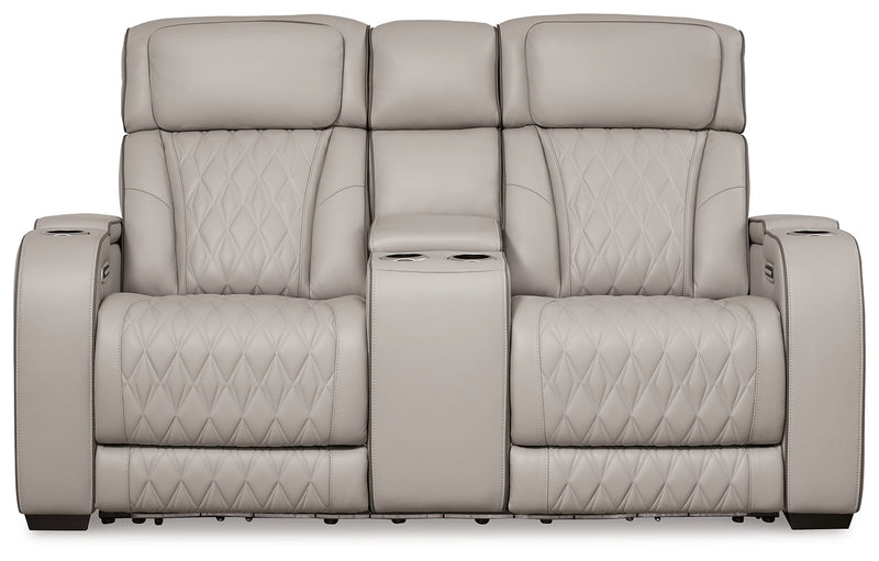Boyington Sofa, Loveseat Recliner in Gray - DMV FurniturePower Reclining Living Room Set