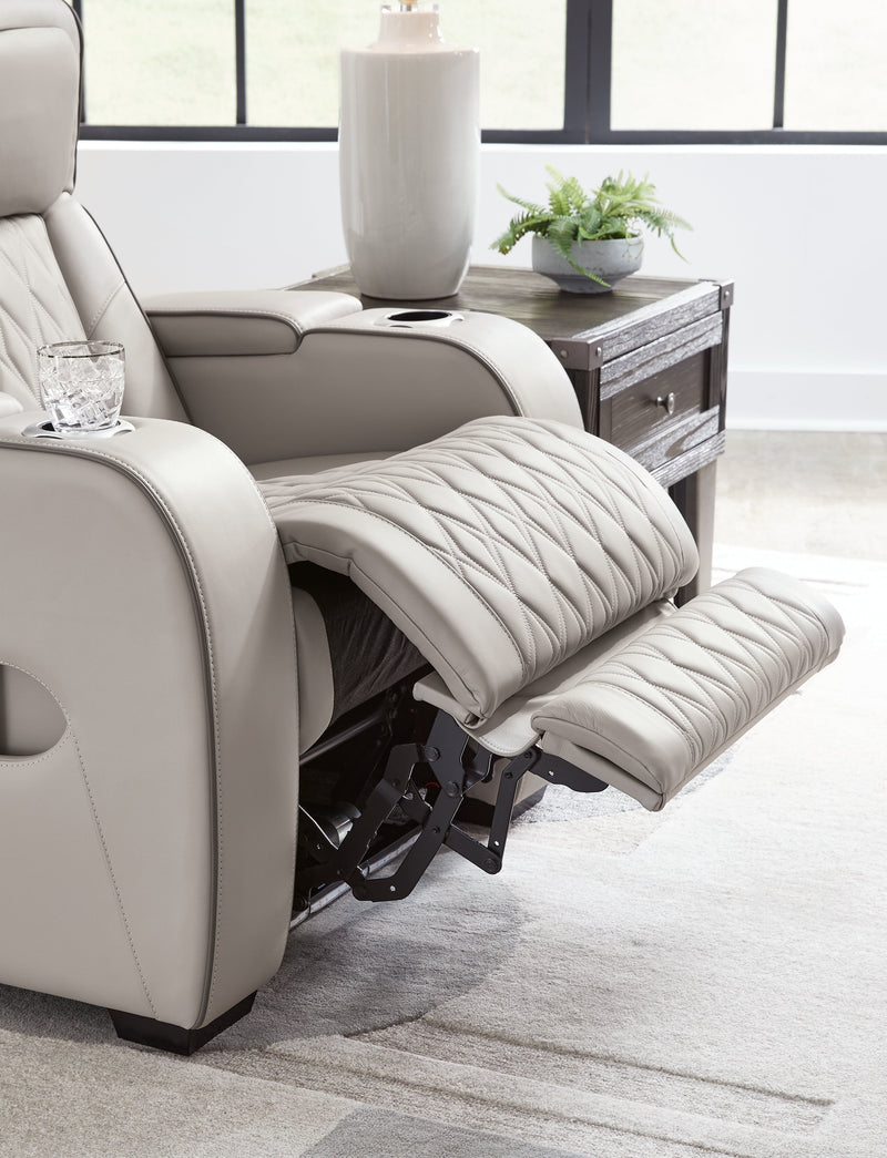 Boyington Sofa, Loveseat Recliner in Gray - DMV FurniturePower Reclining Living Room Set