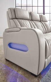 Boyington Sofa, Loveseat Recliner in Gray - DMV FurniturePower Reclining Living Room Set