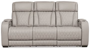Boyington Sofa, Loveseat Recliner in Gray - DMV FurniturePower Reclining Living Room Set