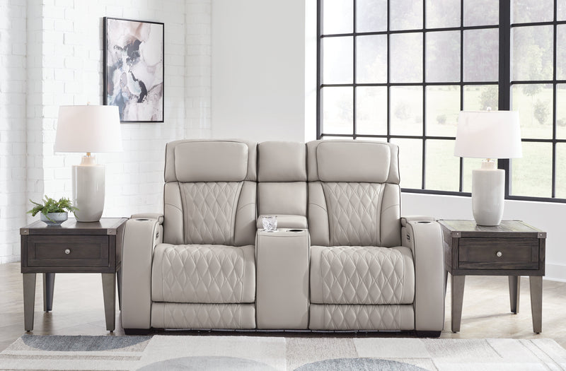 Boyington Sofa, Loveseat Recliner in Gray - DMV FurniturePower Reclining Living Room Set