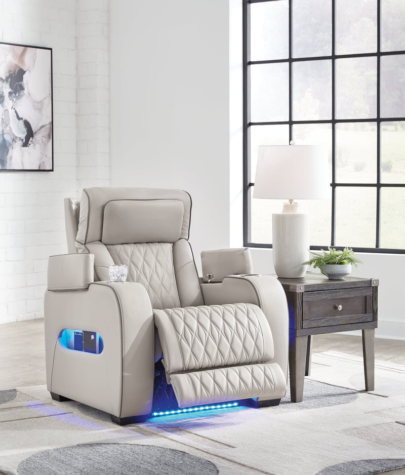 Boyington Sofa, Loveseat Recliner in Gray - DMV FurniturePower Reclining Living Room Set