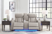 Boyington Sofa, Loveseat Recliner in Gray - DMV FurniturePower Reclining Living Room Set