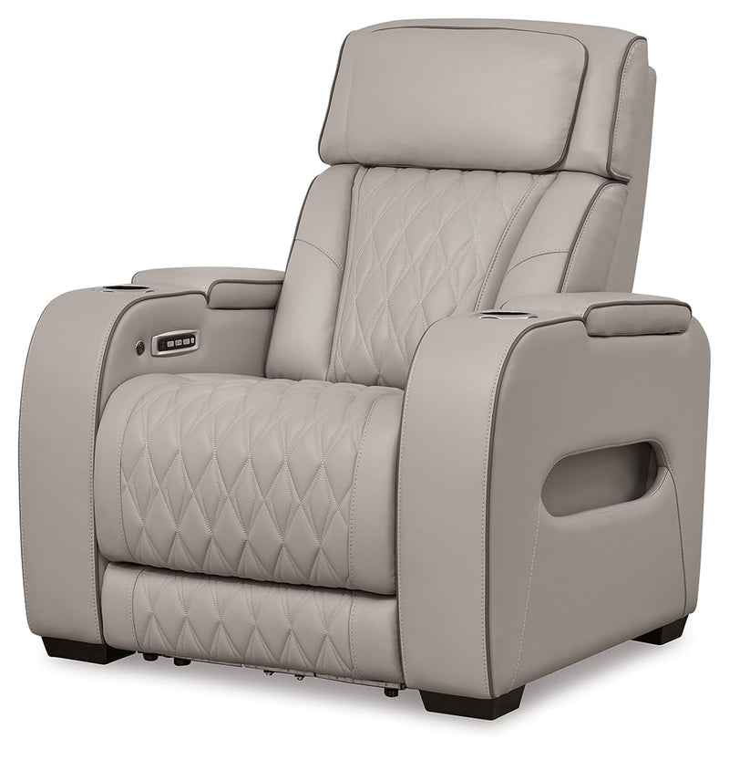 Boyington Sofa, Loveseat Recliner in Gray - DMV FurniturePower Reclining Living Room Set