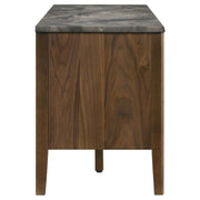 Bradley 63-inch 2-Door SmartTop TV Stand Smokey Grey and Brown - 706452