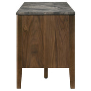 Bradley 63-inch 2-Door SmartTop TV Stand Smokey Grey and Brown - 706452