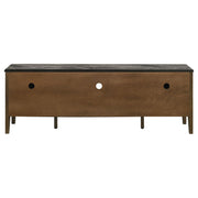 Bradley 63-inch 2-Door SmartTop TV Stand Smokey Grey and Brown - 706452