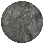 Bradley Round SmartTop End Side Table Smokey Grey and Dark Brown - 706457