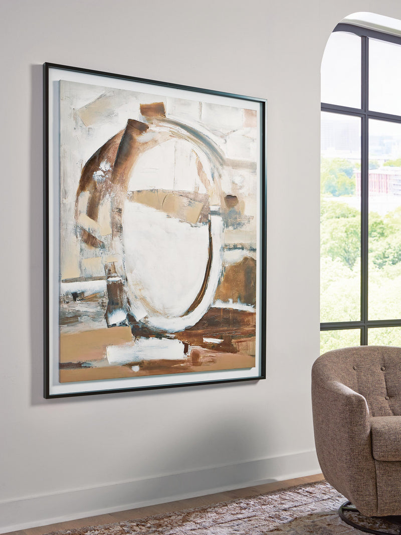 Bradlow Brown/White/Black Wall Art - A8000507