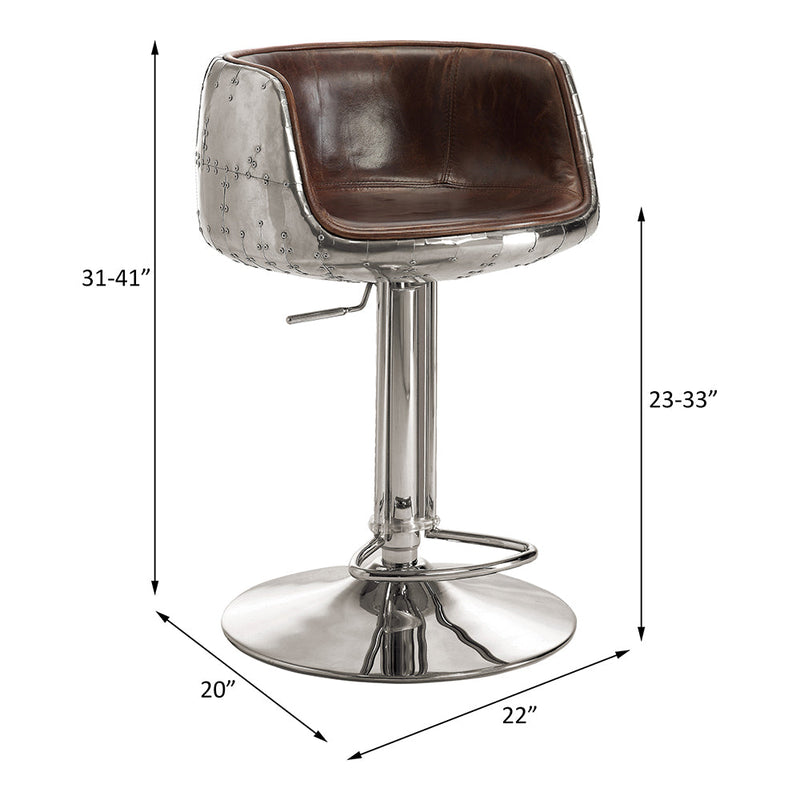 Brancaster Adjustable Stool W/Swivel - 96555