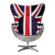 Brancaster British Flag Accent Chair W/Swivel - 59835