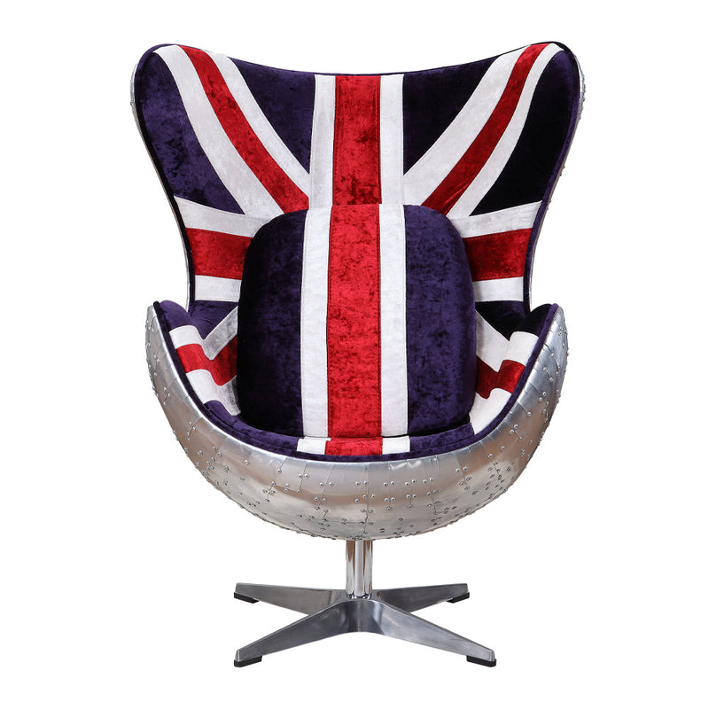 Brancaster British Flag Accent Chair W/Swivel - 59835