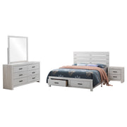 Brantford 4-piece Eastern King Bedroom Set Coastal White - 207050KE-S4