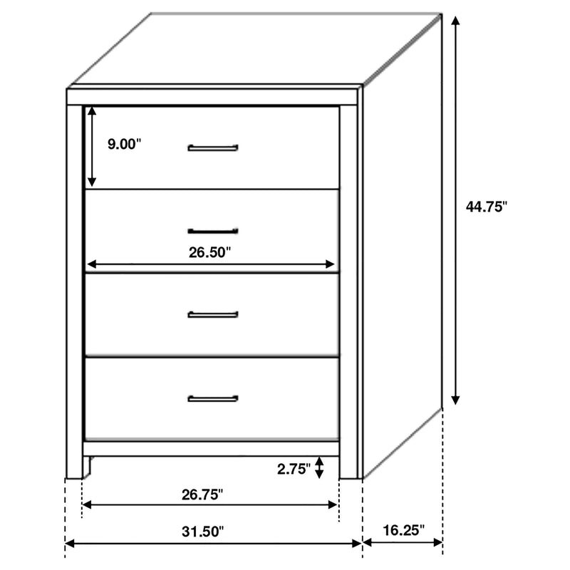 Brantford 5-piece Eastern King Bedroom Set Barrel Oak - 207041KE-S5