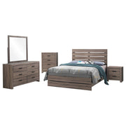 Brantford 5-piece Eastern King Bedroom Set Barrel Oak - 207041KE-S5