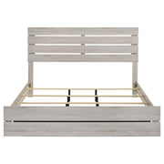 Brantford Wood Eastern King Panel Bed Coastal White - 207051KE