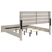 Brantford Wood Eastern King Panel Bed Coastal White - 207051KE