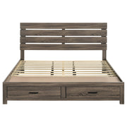 Brantford Wood Eastern King Storage Panel Bed Barrel Oak - 207040KE