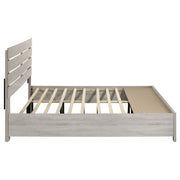 Brantford Wood Eastern King Storage Panel Bed Coastal White - 207050KE