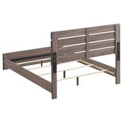 Brantford Wood Queen Panel Bed Barrel Oak - 207041Q
