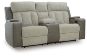 Branthorpe Sisal Power Reclining Loveseat with Console - PC6320418
