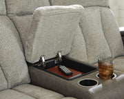 Branthorpe Sisal Power Reclining Loveseat with Console - PC6320418