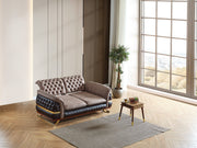 Bravo 3-pieces (Sofa & Loveseat & Chair) Livingroom Set Brown in Brown - 101-BRA-ZENV-321