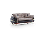 Bravo 3-pieces (Sofa & Loveseat & Chair) Livingroom Set Brown in Brown - 101-BRA-ZENV-321