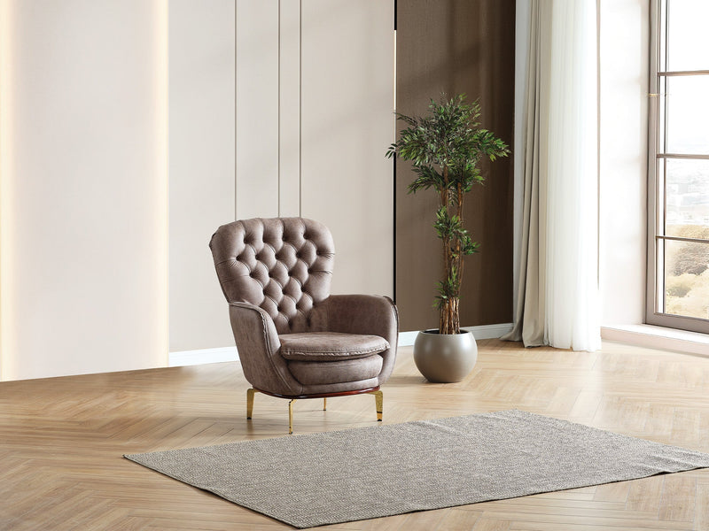 Bravo Chair Brown in Brown - 101-BRA-ZENV-B