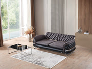 Bravo Convertible Sofa Black in Black - 101-BRA-ZENA-3