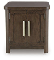 Breckington Dark Brown End Table - T678-3
