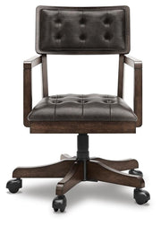 Breckington Dark Brown Home Office Desk Chair - H556-01A