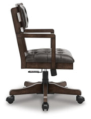 Breckington Dark Brown Home Office Desk Chair - H556-01A