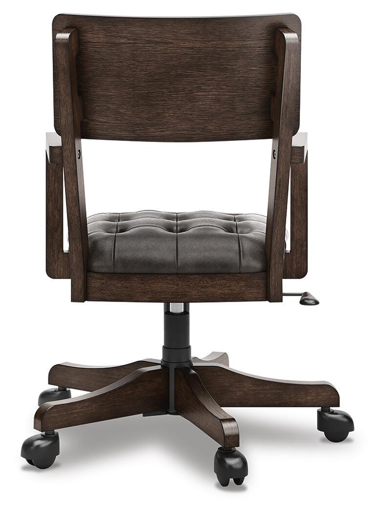 Breckington Dark Brown Home Office Desk Chair - H556-01A