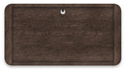 Breckington Home Office Desk with Chair and Storage in Dark Brown - PKG022067