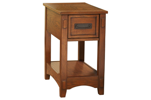 Breegin Brown Chairside End Table - DMV FurnitureEnd Table Chair Side