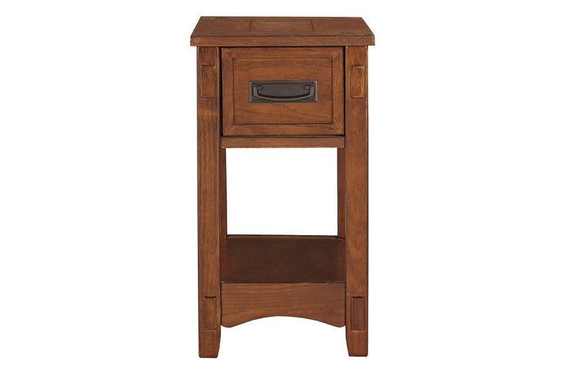 Breegin Brown Chairside End Table - DMV FurnitureEnd Table Chair Side