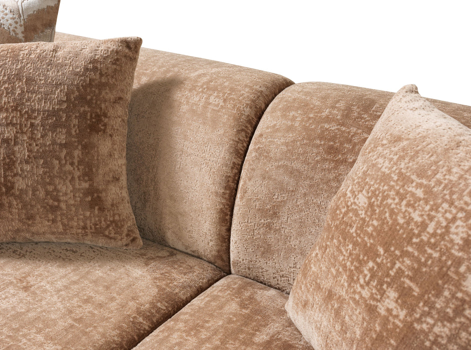 Brenda Coffee Boucle Living Room Set