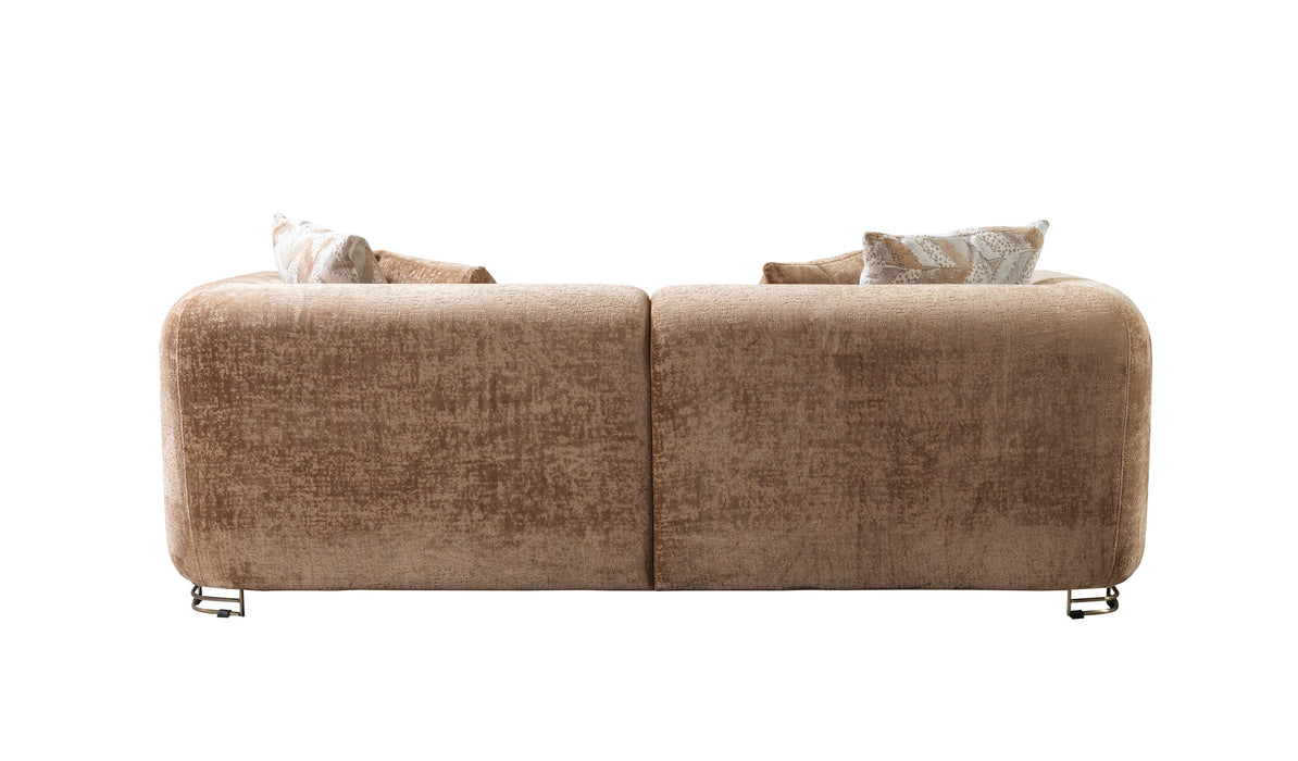Brenda Coffee Boucle Living Room Set