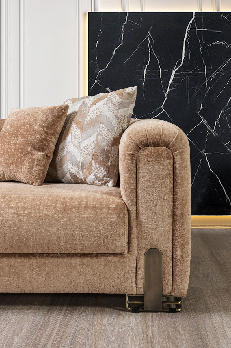 Brenda Coffee Boucle Living Room Set