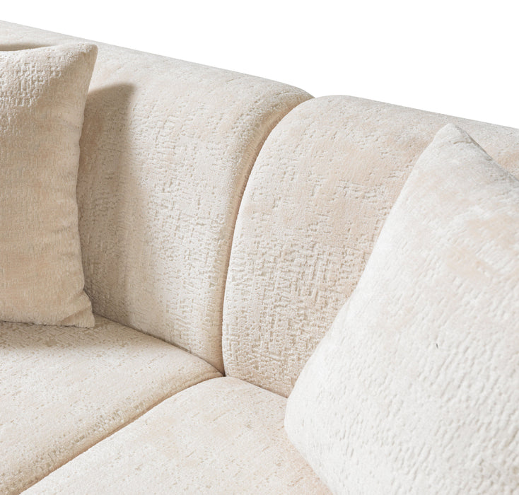 Brenda Ivory Boucle Living Room Set
