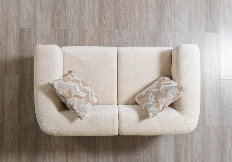 Brenda Ivory Boucle Living Room Set