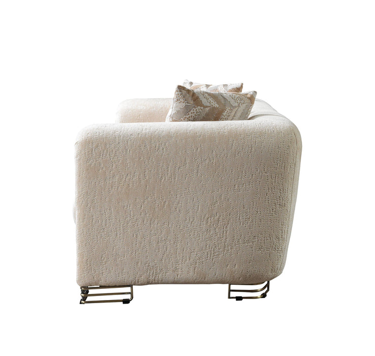 Brenda Ivory Boucle Living Room Set