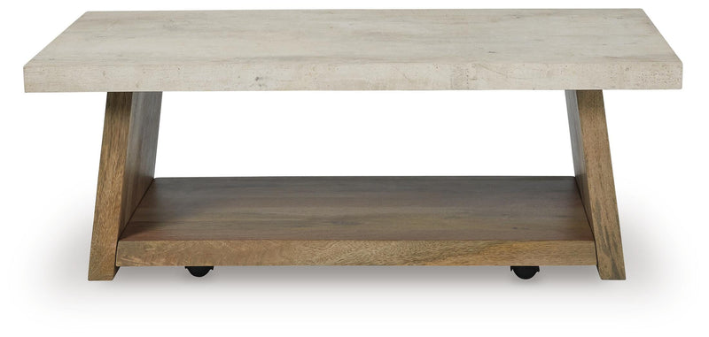 Brendalhouse Light Brown Coffee Table - T642-1