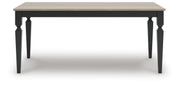 Brenkerton Grayish Brown/Black Dining Table - PCD591-25
