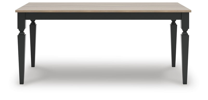 Brenkerton Grayish Brown/Black Dining Table - PCD591-25