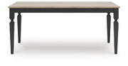 Brenkerton Grayish Brown/Black Dining Table - PCD591-25