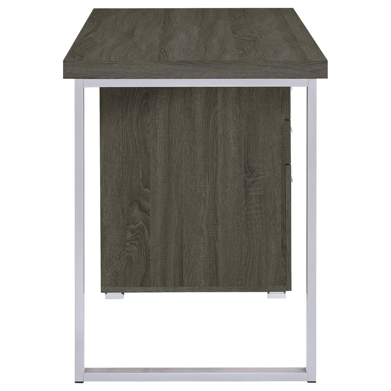 Brennan 47-inch 3-drawer Office Computer Desk Weathered Grey - 800520
