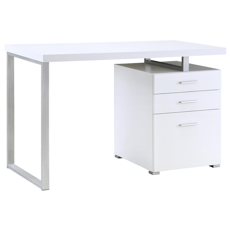Brennan 47-inch 3-drawer Office Computer Desk White - 800325