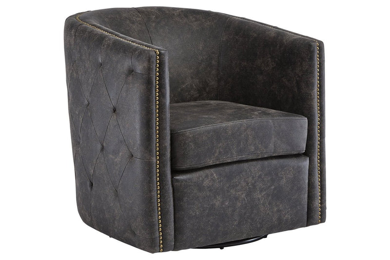 Brentlow Distressed Black Accent Chair - DMV FurnitureAccent Chair